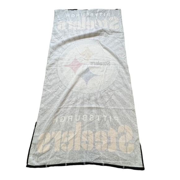 Pittsburgh Steelers NFL Officially Licensed Sunburst 59x29.5 inch Beach Towel - Picture 4 of 7